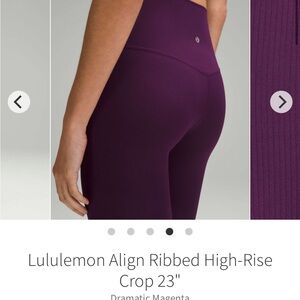 lululemon Align Ribbed high rise crop